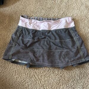 Lululemon Gray and Pink Athletic Skort